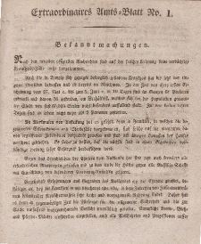 Amts-Blatt der Königlichen Regierung zu Danzig (Extraordinaires Amts-Blatt)