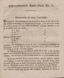 Amts-Blatt der Königlichen Regierung zu Danzig (Extraordinaires Amts-Blatt)