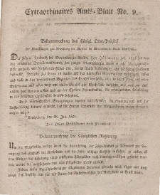 Amts-Blatt der Königlichen Regierung zu Danzig (Extraordinaires Amts-Blatt)