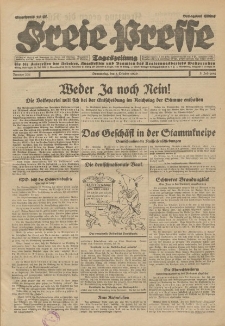 Freie Presse, Nr. 231 Donnerstag 3. Oktober 1929 5. Jahrgang