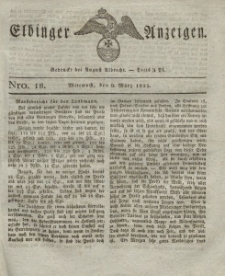 Elbinger Anzeigen, Nr. 18. Mittwoch, 9. März 1825