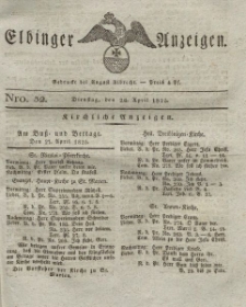 Elbinger Anzeigen, Nr. 32. Dienstag, 26. April 1825