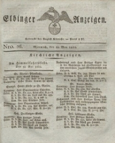 Elbinger Anzeigen, Nr. 36. Mittwoch, 11. Mai 1825