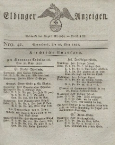 Elbinger Anzeigen, Nr. 41. Sonnabend, 28. Mai 1825