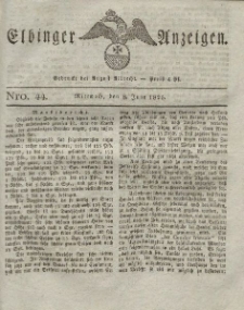 Elbinger Anzeigen, Nr. 44. Mittwoch, 8. Juni 1825
