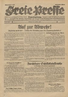 Freie Presse, Nr. 236 Mittwoch 9. Oktober 1929 5. Jahrgang