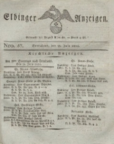 Elbinger Anzeigen, Nr. 57. Sonnabend, 23. Juli 1825
