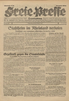 Freie Presse, Nr. 237 Donnerstag 10. Oktober 1929 5. Jahrgang