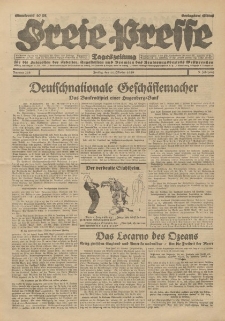 Freie Presse, Nr. 238 Freitag 11. Oktober 1929 5. Jahrgang