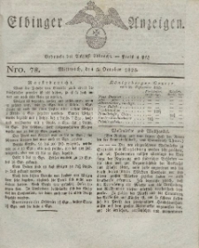 Elbinger Anzeigen, Nr. 78. Mittwoch, 5. Oktober 1825