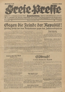 Freie Presse, Nr. 240 Montag 14. Oktober 1929 5. Jahrgang