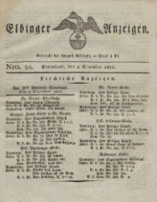 Elbinger Anzeigen, Nr. 95. Sonnabend, 3. Dezember 1825