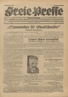 Freie Presse, Nr. 241 Dienstag 15. Oktober 1929 5. Jahrgang