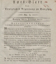 Amts-Blatt der Königlichen Regierung zu Danzig, 4. Februar 1829, Nr. 5