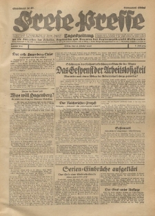 Freie Presse, Nr. 244 Freitag 18. Oktober 1929 5. Jahrgang
