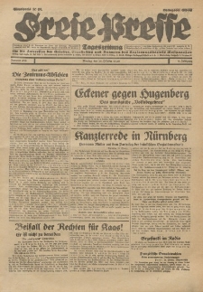 Freie Presse, Nr. 246 Montag 21. Oktober 1929 5. Jahrgang