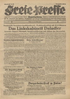 Freie Presse, Nr. 252 Montag 28. Oktober 1929 5. Jahrgang
