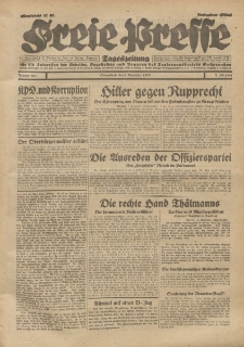 Freie Presse, Nr. 257 Sonnabend 2. November 1929 5. Jahrgang