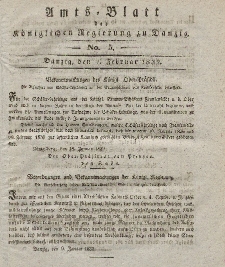 Amts-Blatt der Königlichen Regierung zu Danzig, 1. Februar 1832, Nr. 5