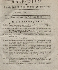Amts-Blatt der Königlichen Regierung zu Danzig, 29. Februar 1832, Nr. 9