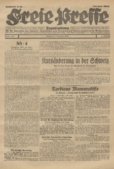 Freie Presse, Nr. 258 Montag 4. November 1929 5. Jahrgang
