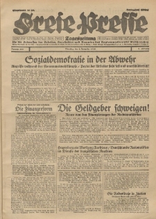 Freie Presse, Nr. 259 Dienstag 5. November 1929 5. Jahrgang
