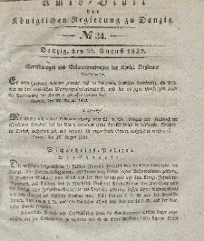 Amts-Blatt der Königlichen Regierung zu Danzig, 22. August 1832, Nr. 34