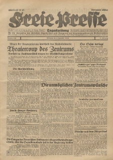 Freie Presse, Nr. 260 Mittwoch 6. November 1929 5. Jahrgang