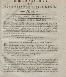 Amts-Blatt der Königlichen Regierung zu Danzig, 3. Oktober 1832, Nr. 40