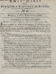 Amts-Blatt der Königlichen Regierung zu Danzig, 14. November 1832, Nr. 46