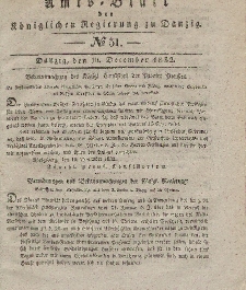 Amts-Blatt der Königlichen Regierung zu Danzig, 19. Dezember 1832, Nr. 51