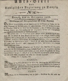 Amts-Blatt der Königlichen Regierung zu Danzig, 26. Dezember 1832, Nr. 52
