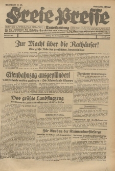 Freie Presse, Nr. 264 Montag 11. November 1929 5. Jahrgang