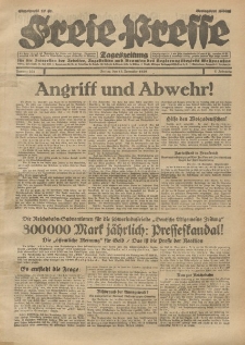 Freie Presse, Nr. 268 Freitag 15. November 1929 5. Jahrgang