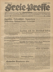 Freie Presse, Nr. 276 Dienstag 26. November 1929 5. Jahrgang