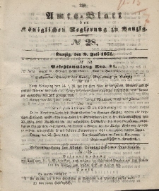 Amts-Blatt der Königlichen Regierung zu Danzig, 9. Juli 1851, Nr. 28