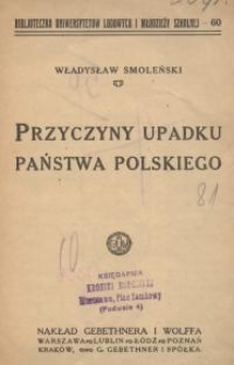 Przyczyny upadku państwa polskiego