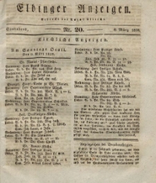 Elbinger Anzeigen, Nr. 20. Sonnabend, 8. März 1828