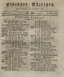 Elbinger Anzeigen, Nr. 42. Sonnabend, 24. Mai 1828