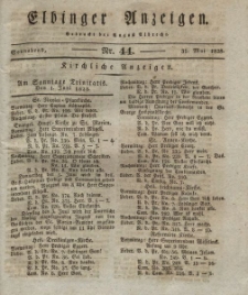 Elbinger Anzeigen, Nr. 44. Sonnabend, 31. Mai 1828
