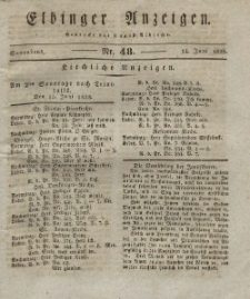 Elbinger Anzeigen, Nr. 48. Sonnabend, 14. Juni 1828