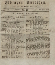 Elbinger Anzeigen, Nr. 50. Sonnabend, 21. Juni 1828