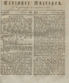 Elbinger Anzeigen, Nr. 81. Mittwoch, 8. Oktober 1828
