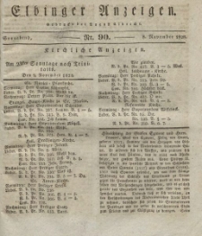 Elbinger Anzeigen, Nr. 90. Sonnabend, 8. November 1828
