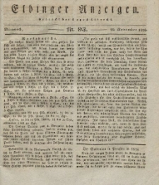 Elbinger Anzeigen, Nr. 93. Mittwoch, 19. November 1828