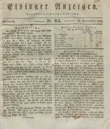 Elbinger Anzeigen, Nr. 95. Mittwoch, 26. November 1828
