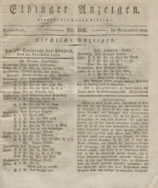 Elbinger Anzeigen, Nr. 96. Sonnabend, 29. November 1828