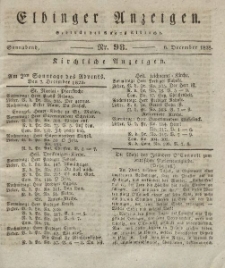 Elbinger Anzeigen, Nr. 98. Sonnabend, 6. Dezember 1828