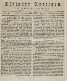 Elbinger Anzeigen, Nr. 99. Mittwoch, 10. Dezember 1828