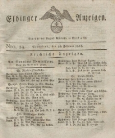 Elbinger Anzeigen, Nr. 14. Sonnabend, 18. Februar 1826